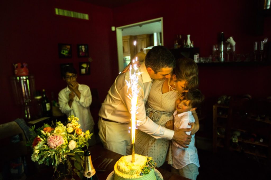 And there was cake too Alisa Tongg Celebrant Family Vow Renewal at The Living Wall at Promise Ridge Jeremie Barlow Photography