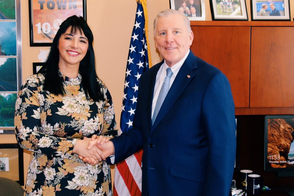 Celebrant Alisa Tongg with Pennsylvania Senator John Blake