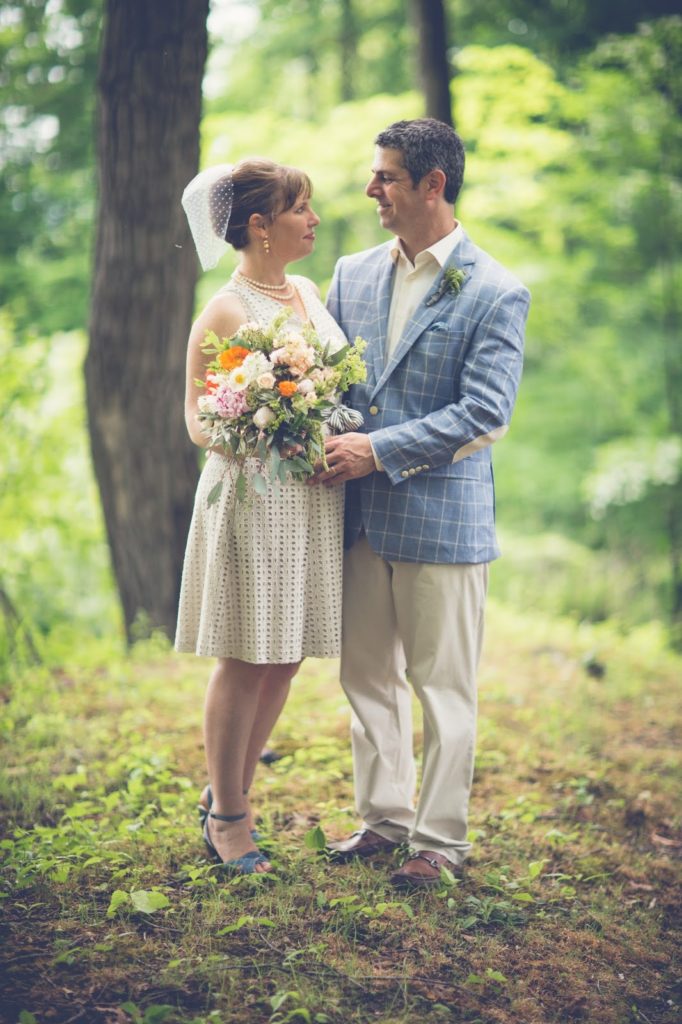 Heather and Nathan forest portrait Alisa Tongg Celebrant Family Vow Renewal at The Living Wall at Promise Ridge