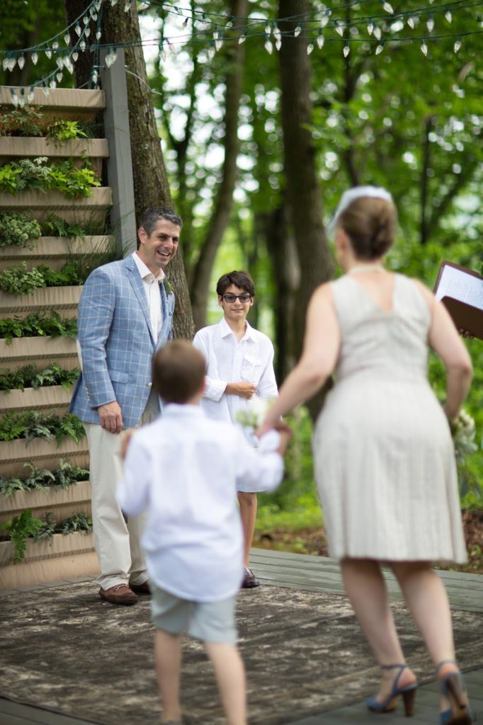 Processional II Alisa Tongg Celebrant Family Vow Renewal at The Living Wall at Promise Ridge Jeremie Barlow Photography