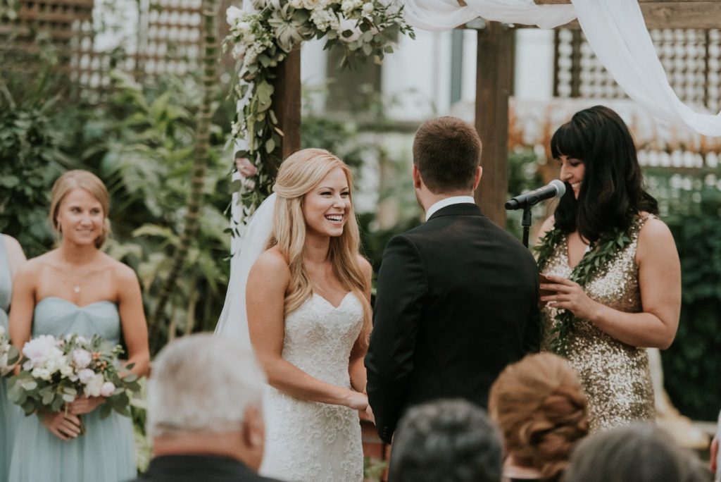 colleen alisa tongg celebrant horticultural center wedding m2 photography