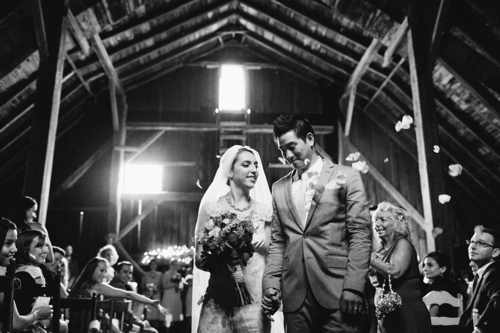 recessional friedman farms barn ceremony alisa tongg celebrant with love and embers photography