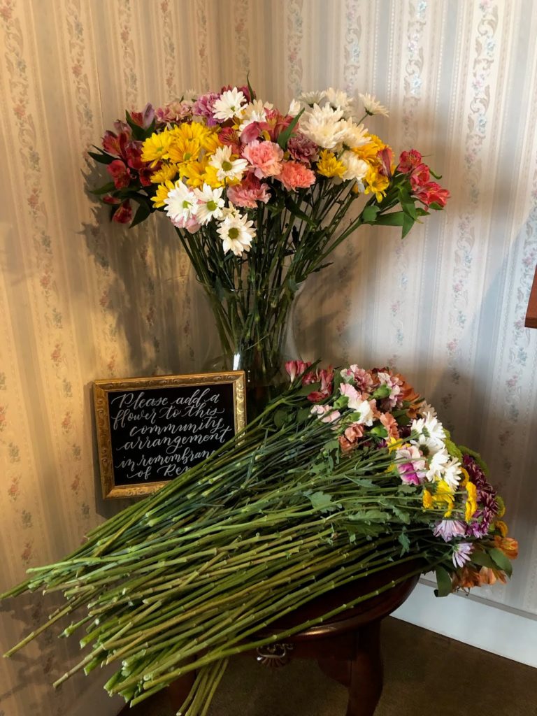 remembrance floral arrangement renee bower