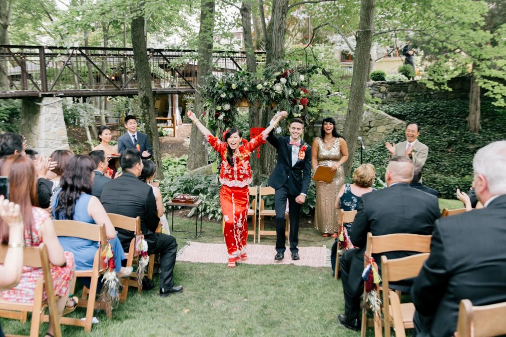 susan rejoices after chinese tea ceremony alisa tongg celebrant emily wren photography