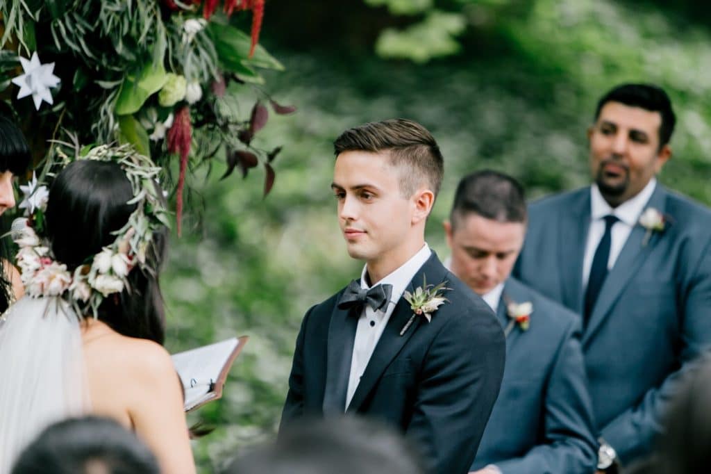 tom looks at susan during handfasting alisa tongg celebrant emily wren photography