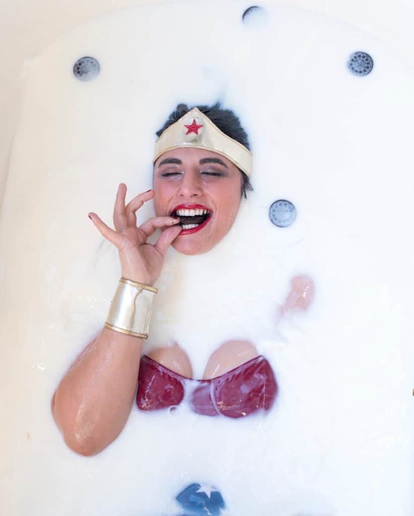 wonderwoman oreo milk bath rob yaskovic photography